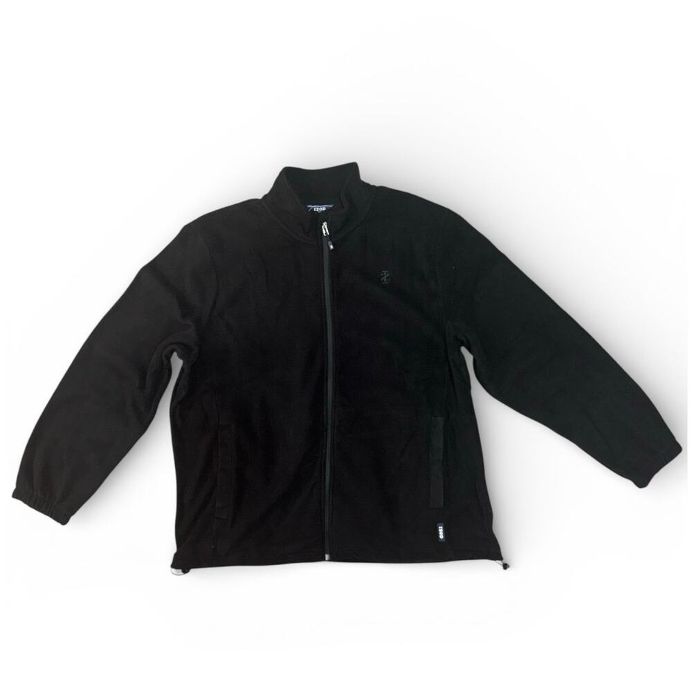 Izod Men's Full Zip Fleece - Size: XXL - Color: Black